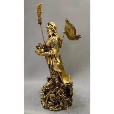 铸铜关公神像 匠心传承，庇佑商企的庄严艺术